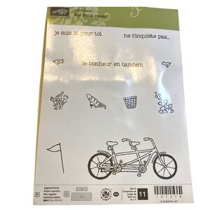 🍒 Stampin’Up! 🍒 “Sur deux roues” Stamp set.